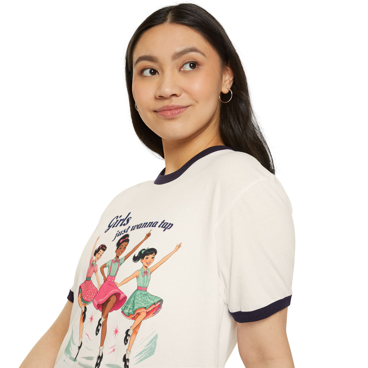 Girls Just Wanna Tap Ringer T-Shirt
