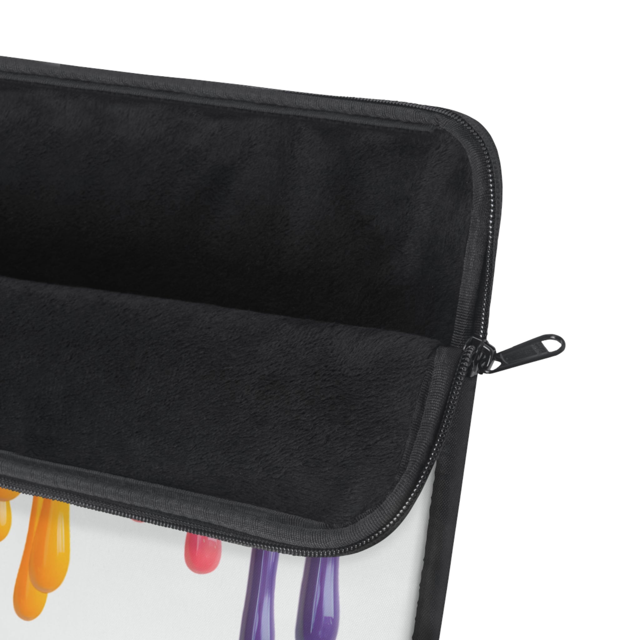 Pastel Drip Paint Laptop Sleeve — Protective Neoprene Cover