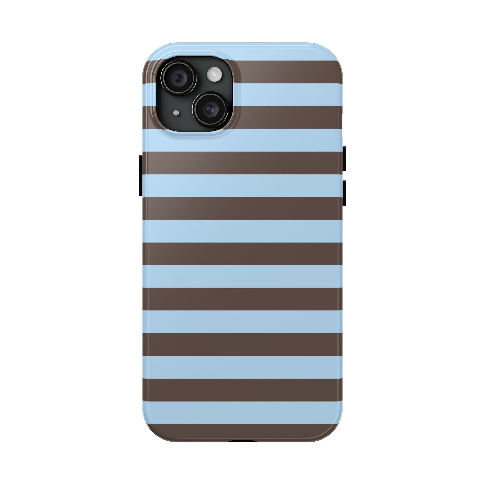 iPhone Case Blue Brown Stripes