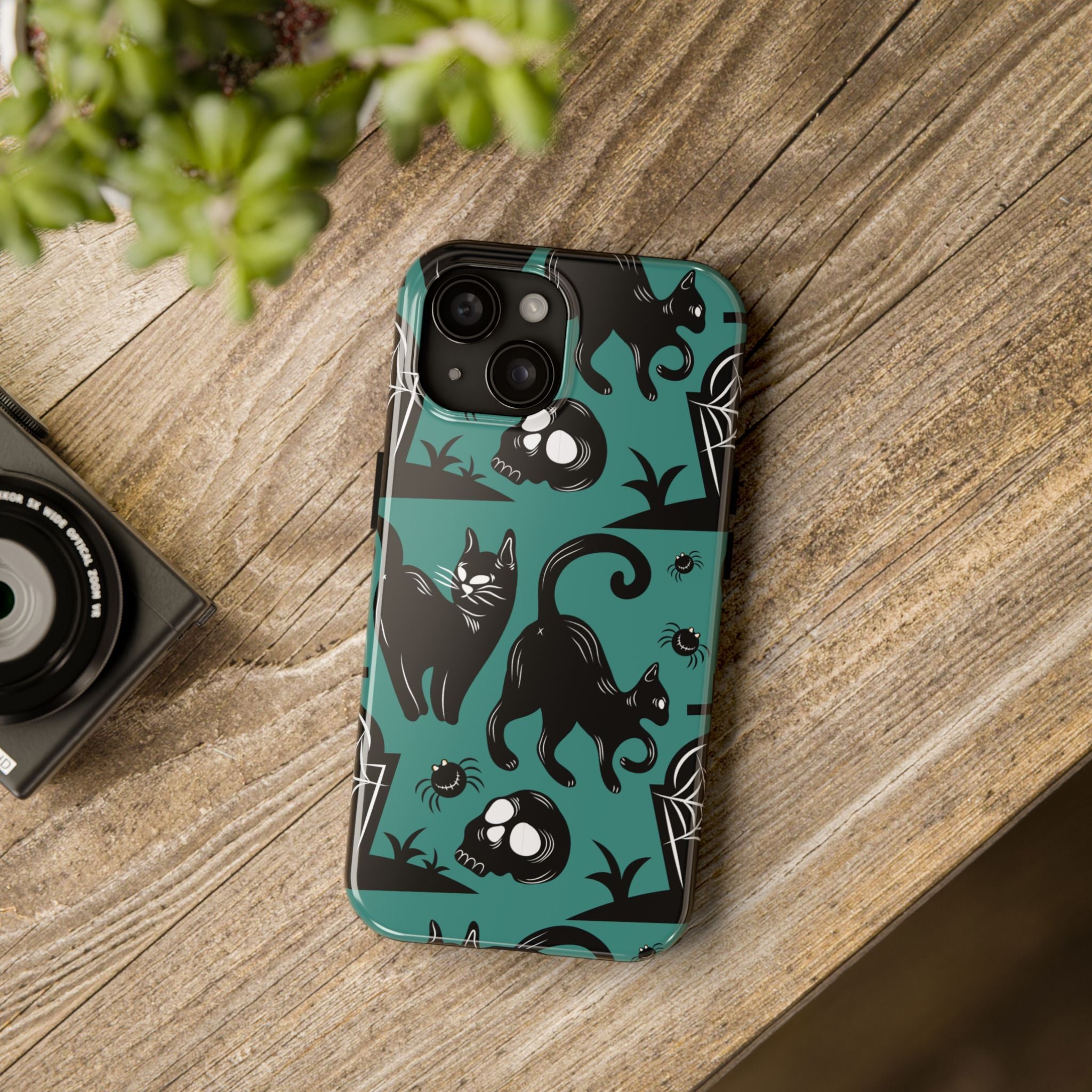 iPhone Case - Halloween Black Cats