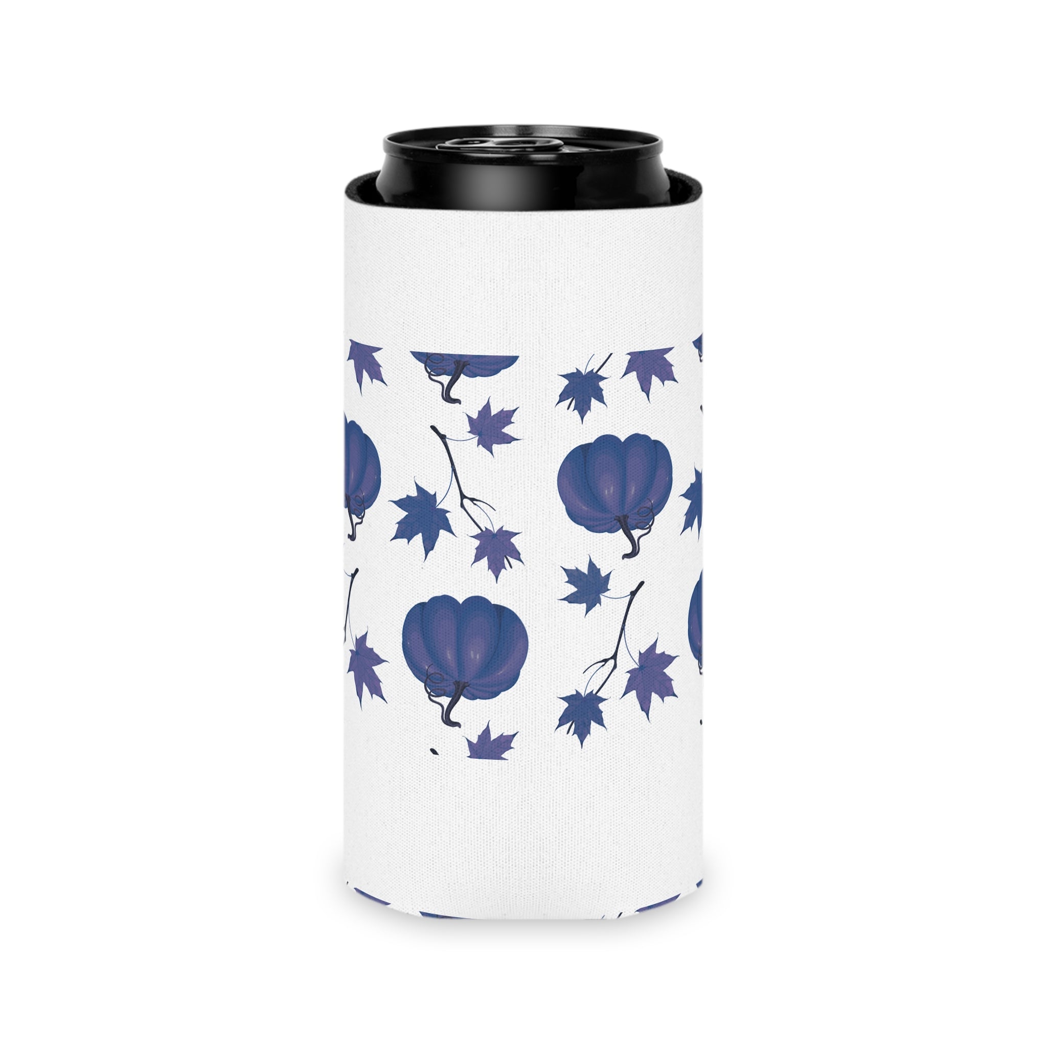 Blue Pumpkin Halloween Can Cooler –Fall Autumn Beverage