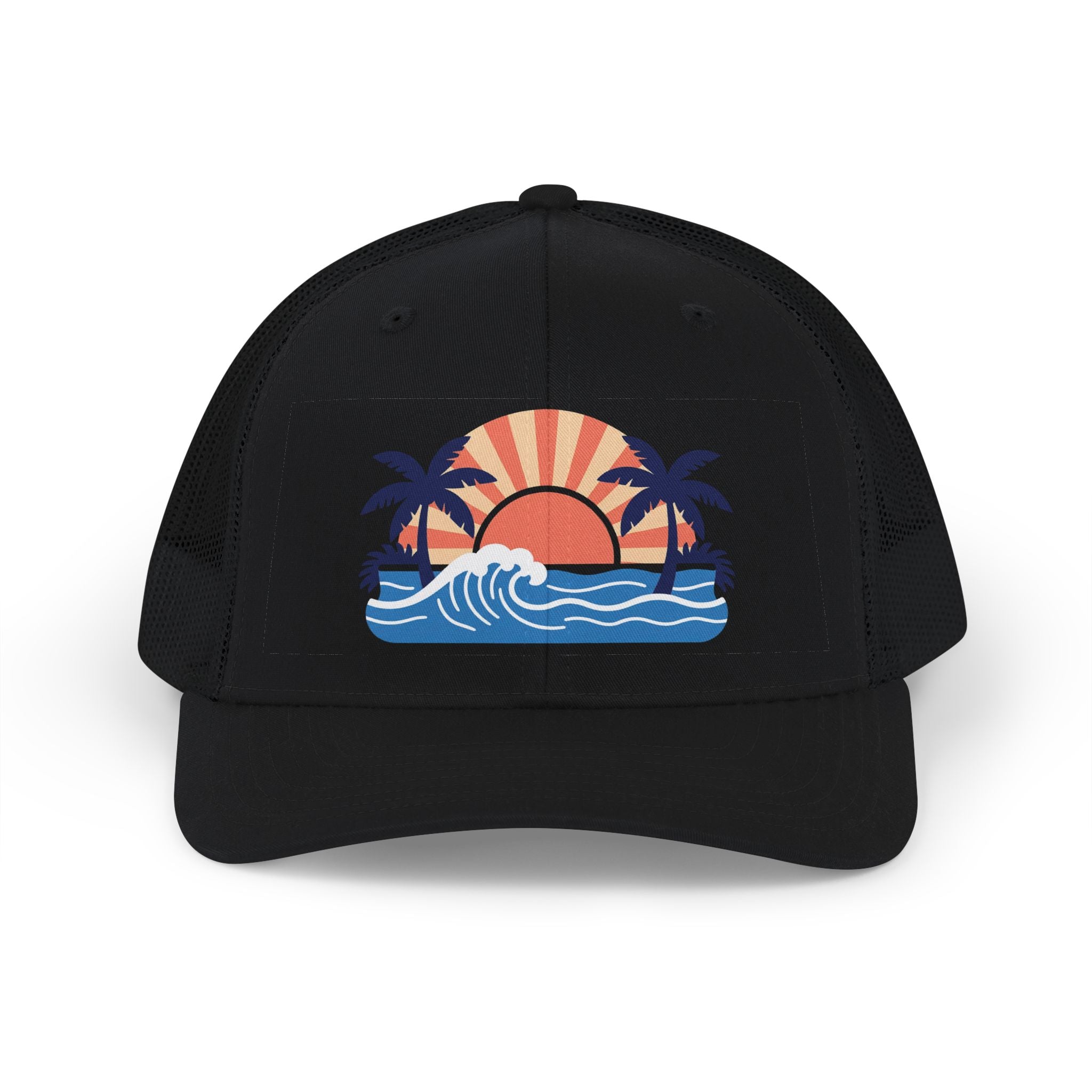 Beach Vibes Trucker Cap - Black