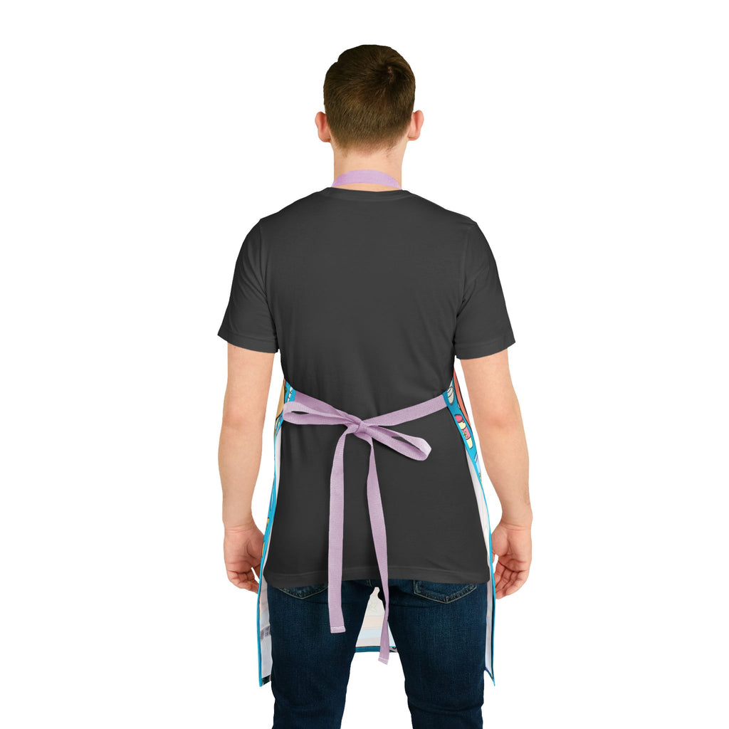 Cooking With Love Kitchen Apron – Colorful Baking & Cooking Apron with Recipe Board Design