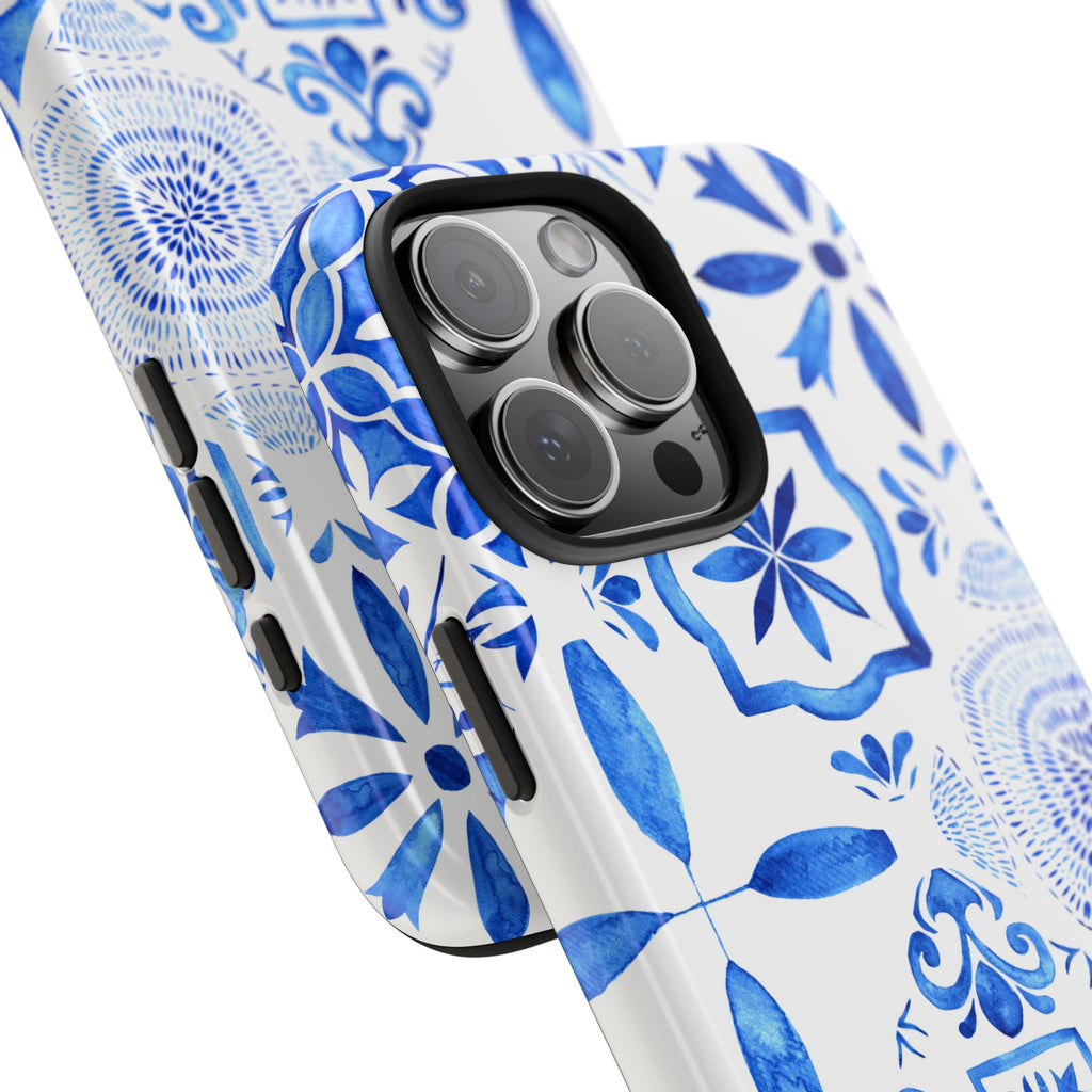 iPhone Case Pastel Santorini Inspired Blue White