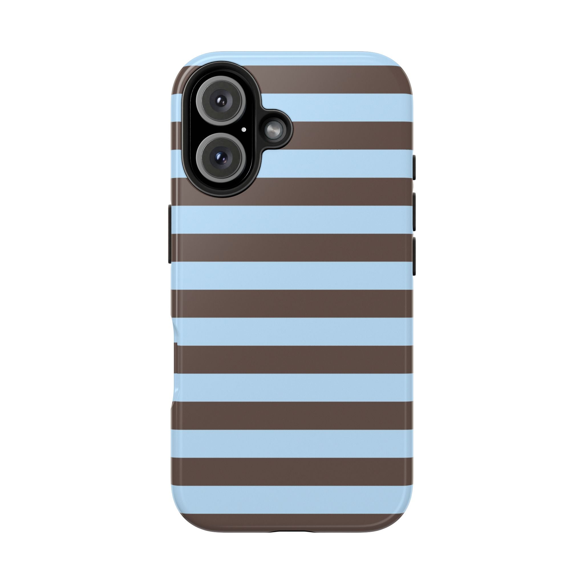 iPhone Case Blue Brown Stripes