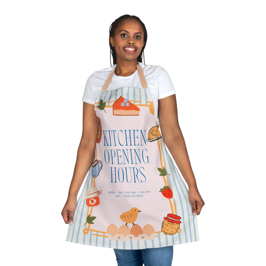 Opening Hours Funny Apron