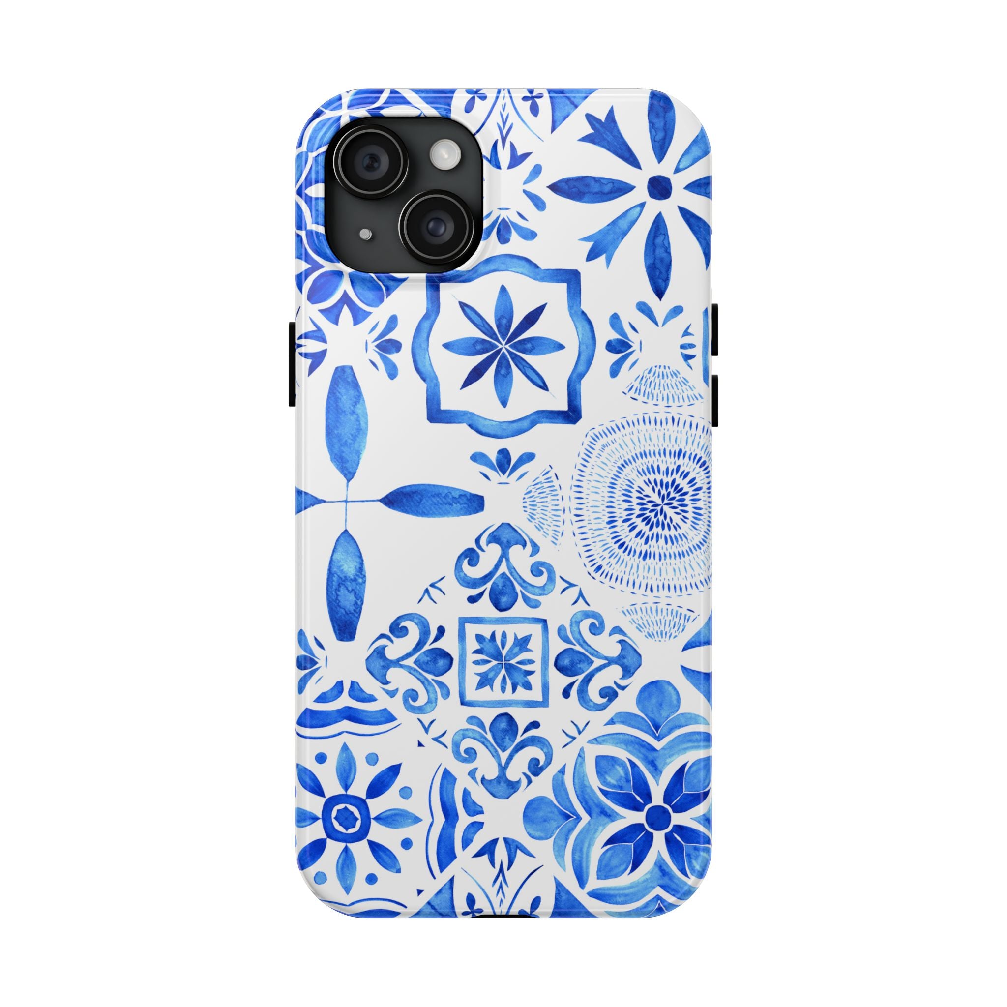 iPhone Case Pastel Santorini Inspired Blue White