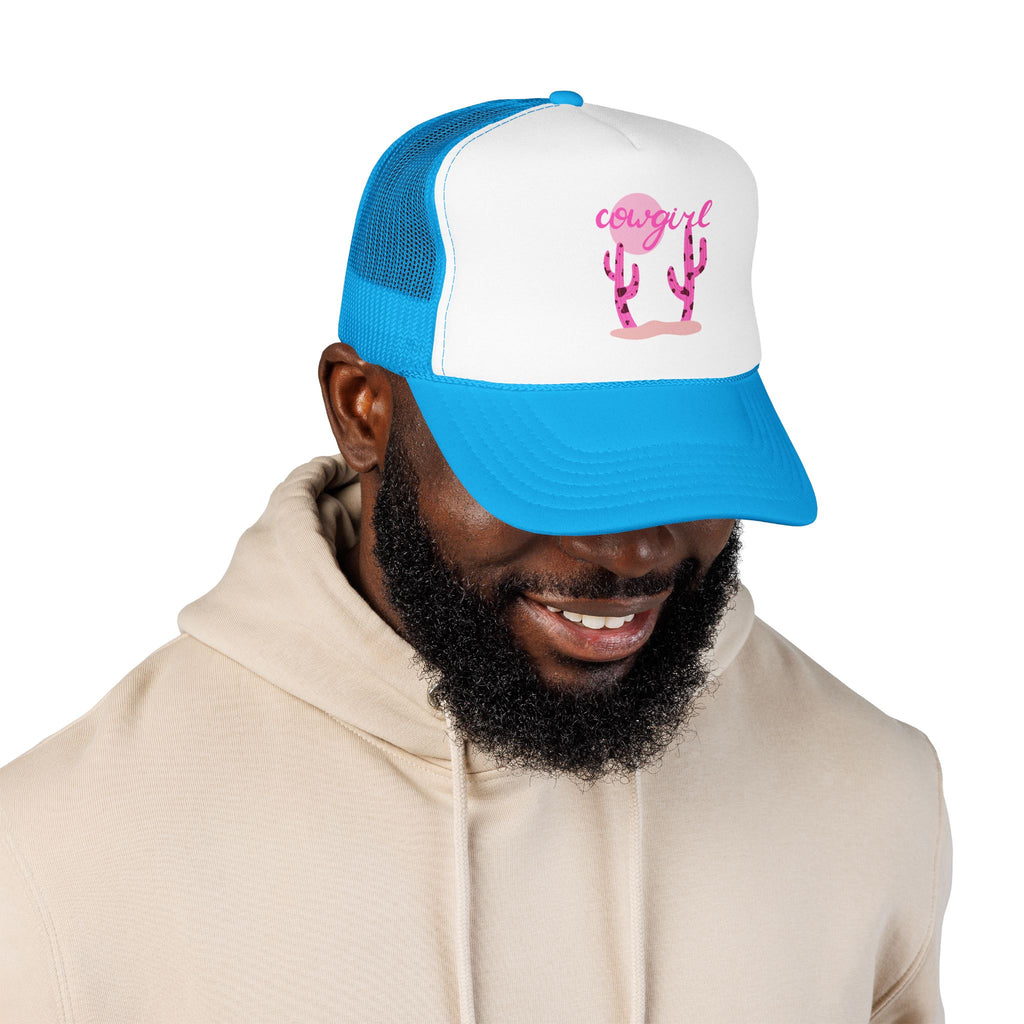 Cowgirl Cactus Print Foam Trucker Hat