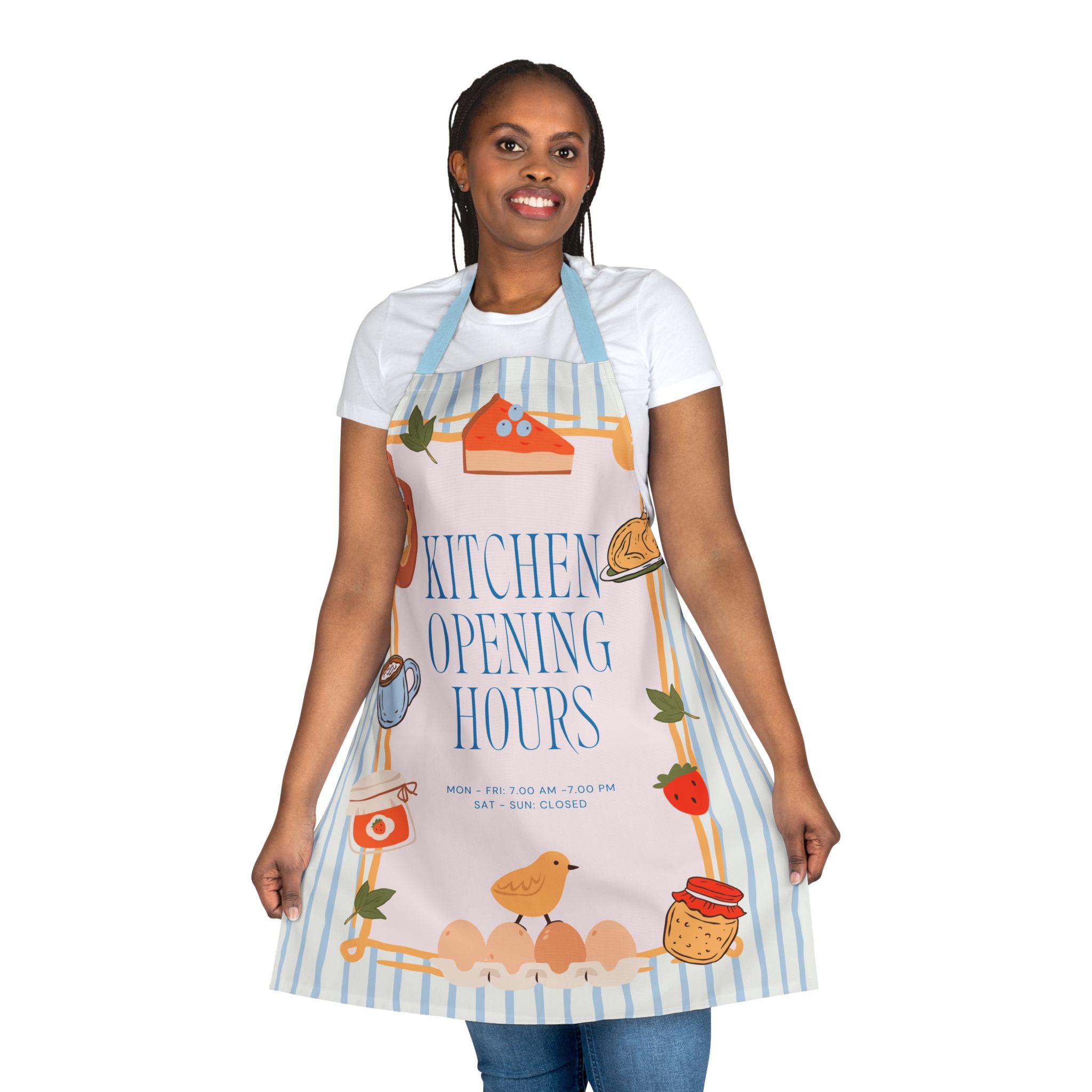 Opening Hours Funny Apron