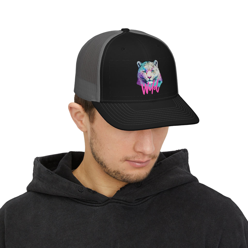 Wild Pastel Trucker Cap - Black